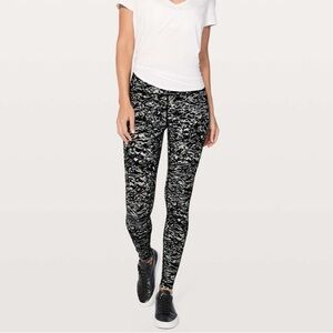 Lululemon Wunder Under High Rise Tight 28" sz 6 Liquid Platinum Alpine Multi